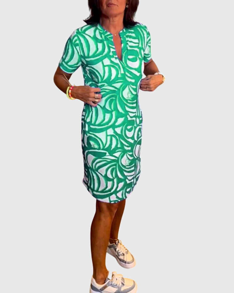 Clara | Figurbetontes Avenue Walk Kleid