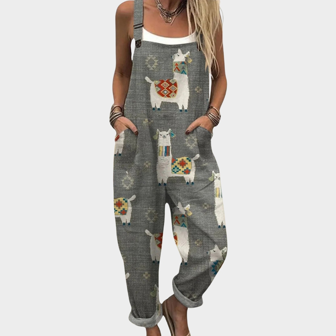 Lässiger Latzhose-Jumpsuit