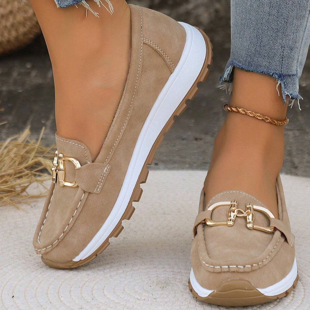 Ellie - Flache Schnallen-Loafer