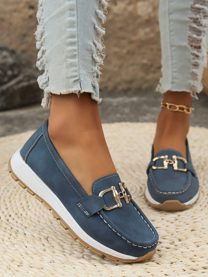 Ellie - Flache Schnallen-Loafer