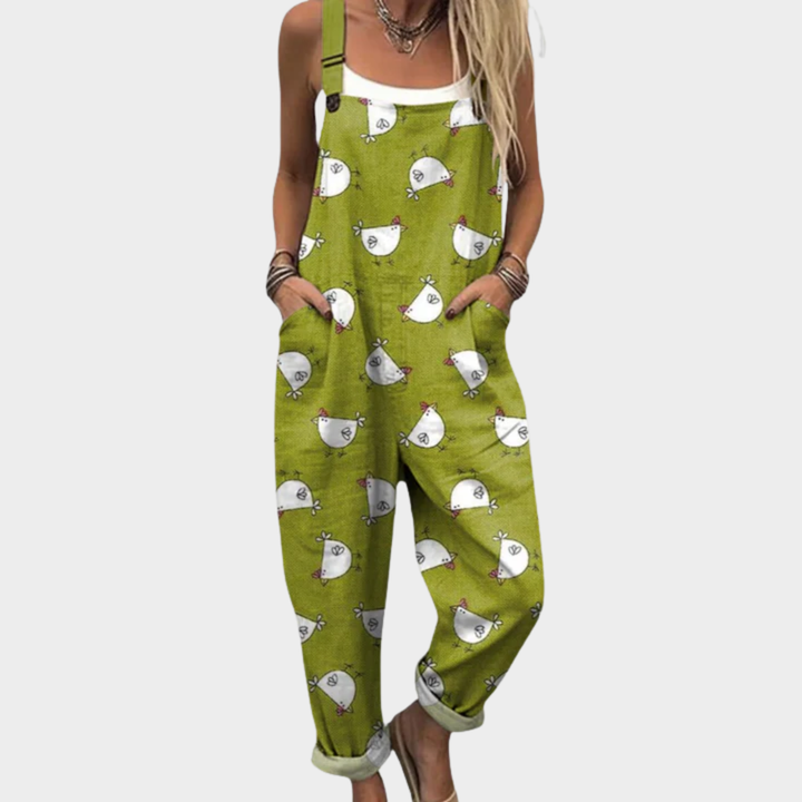 Lässiger Latzhose-Jumpsuit