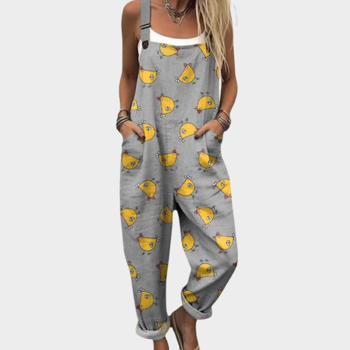 Lässiger Latzhose-Jumpsuit
