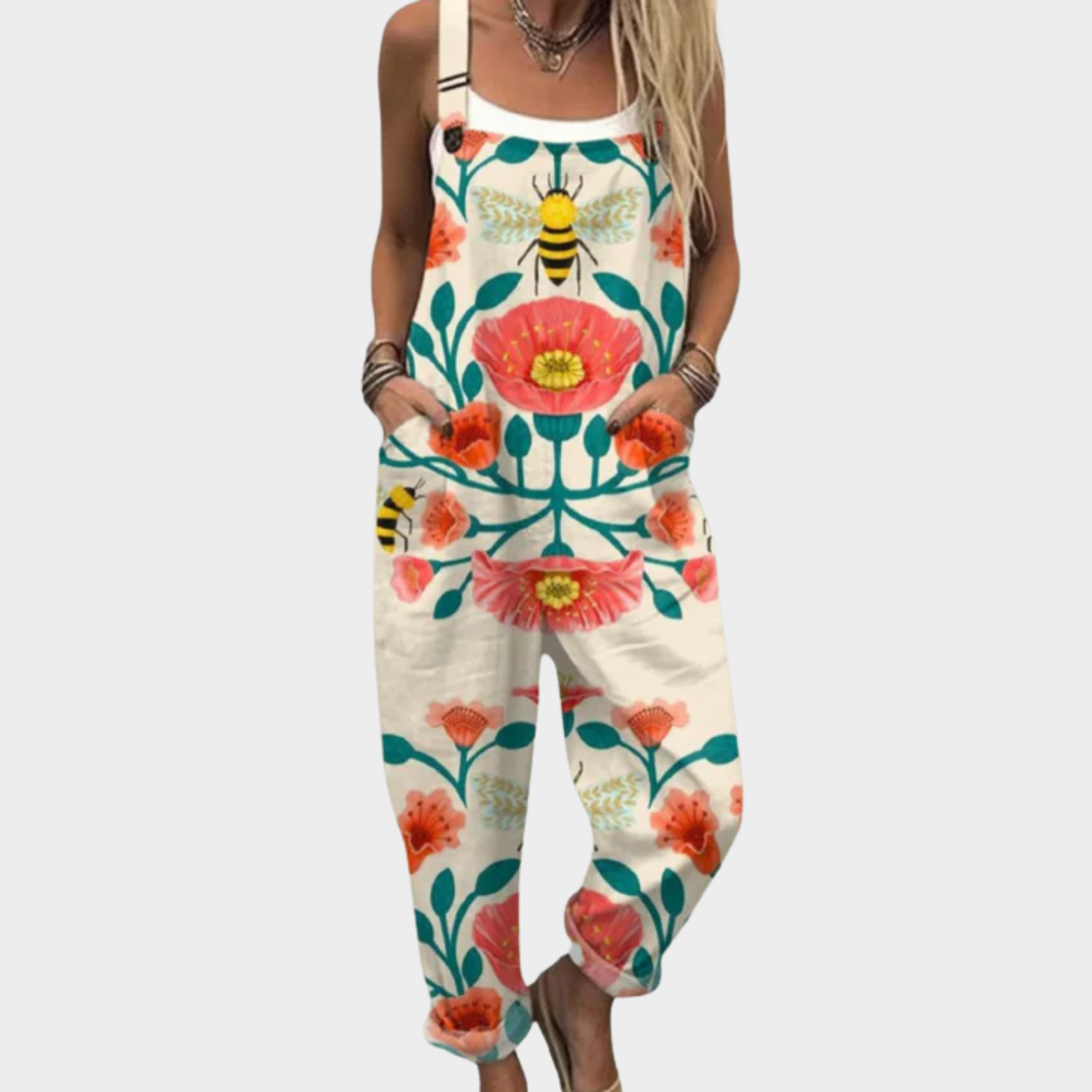 Entspannter Latzhosen-Jumpsuit