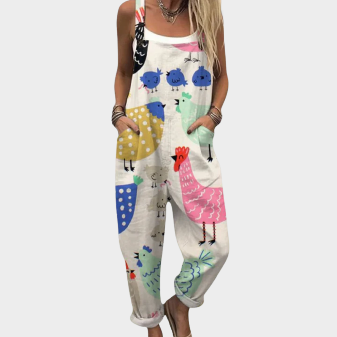 Lässiger Latzhose-Jumpsuit