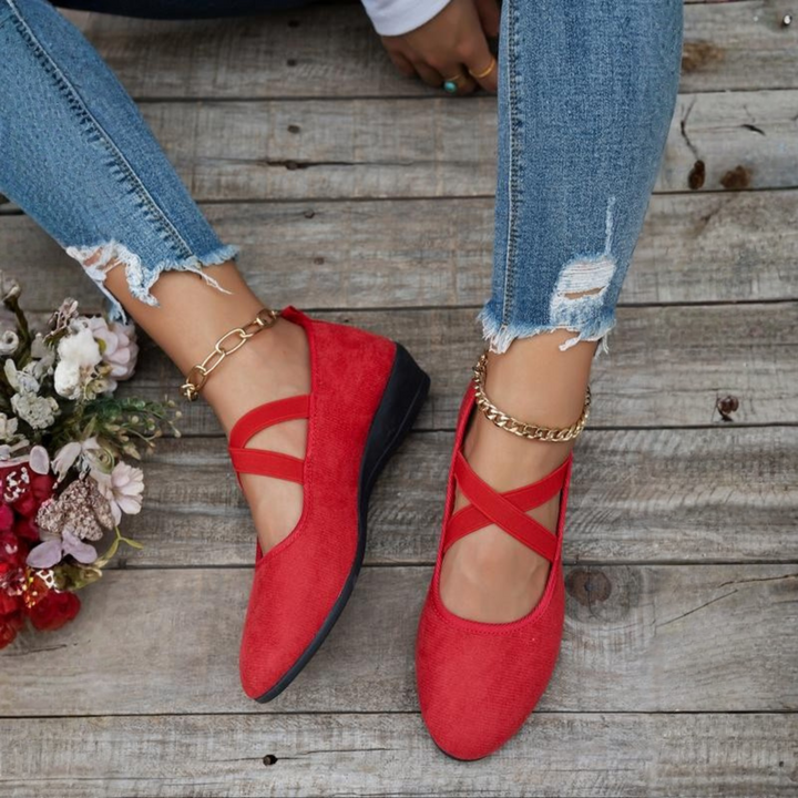 Calerinne | Geschlossene Wedge Ballerina-Schuhe