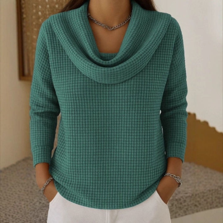 Dahlie - Strukturierter Pullover mit Kragen