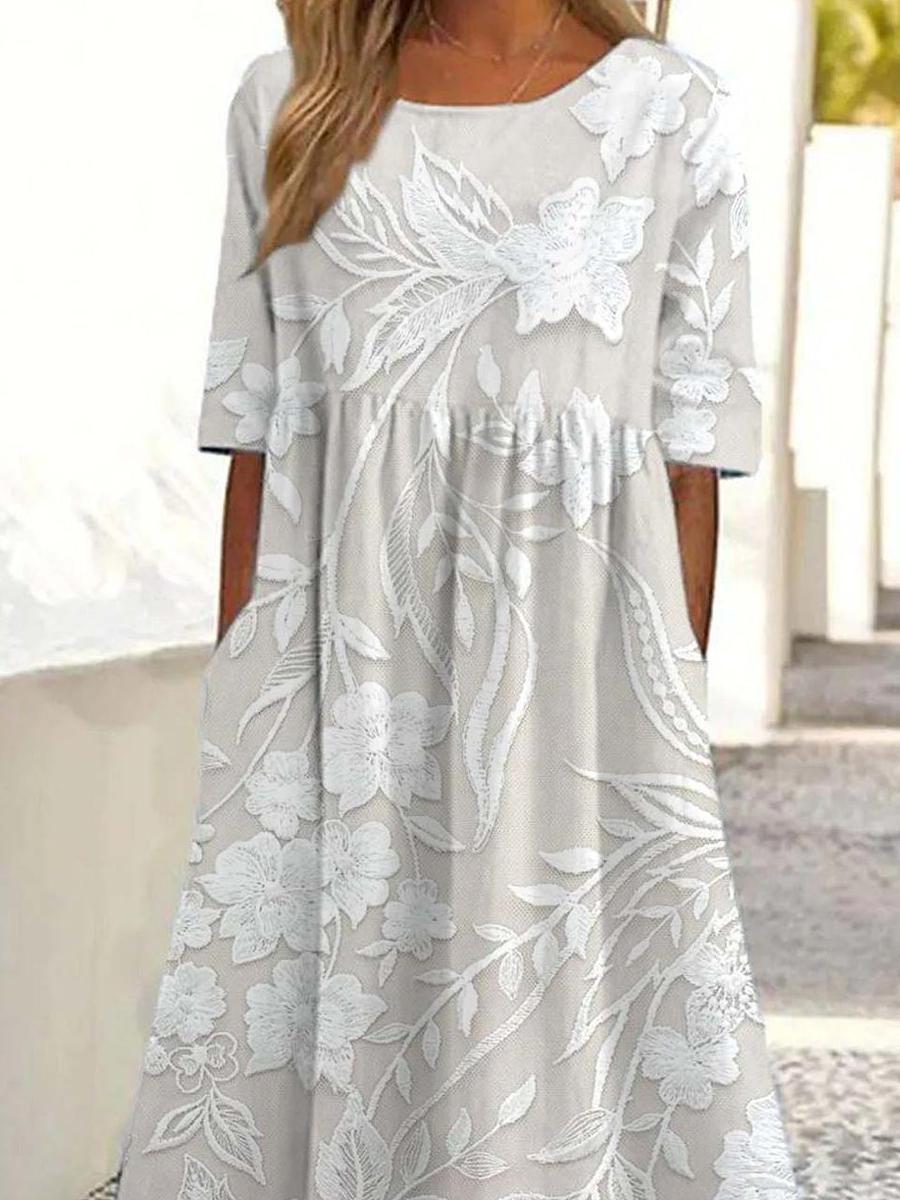 Delilah™ Klassisches Midi-Kleid