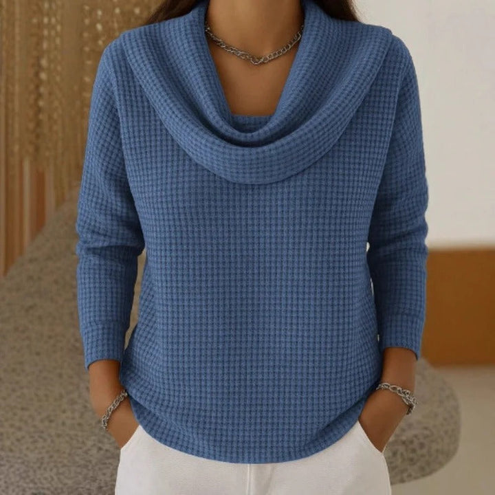 Dahlie - Strukturierter Pullover mit Kragen