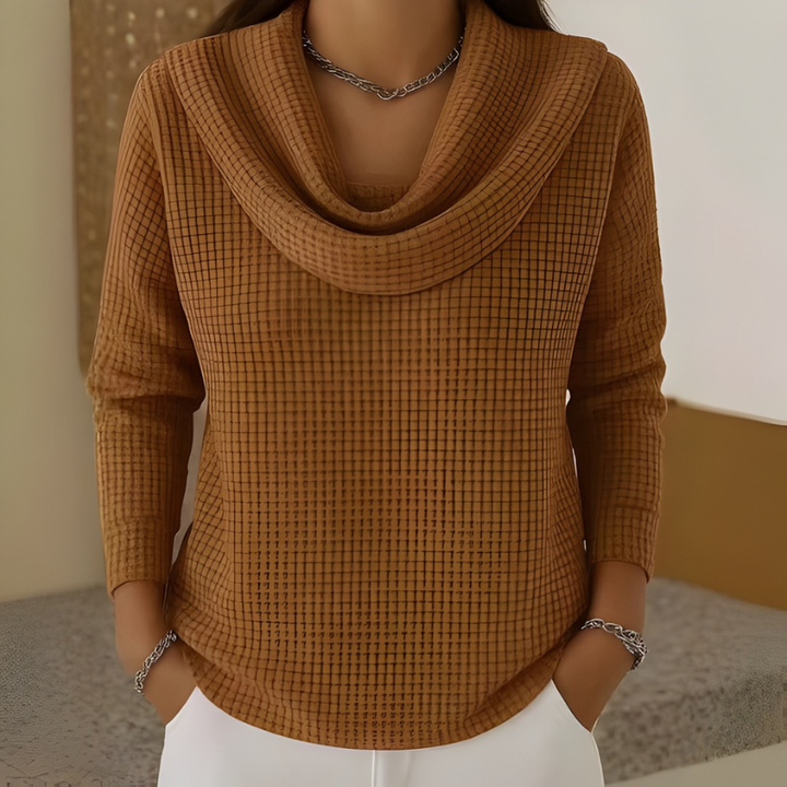 Dahlie - Strukturierter Pullover mit Kragen