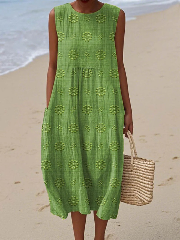 Rose™ Besticktes Midi Kleid