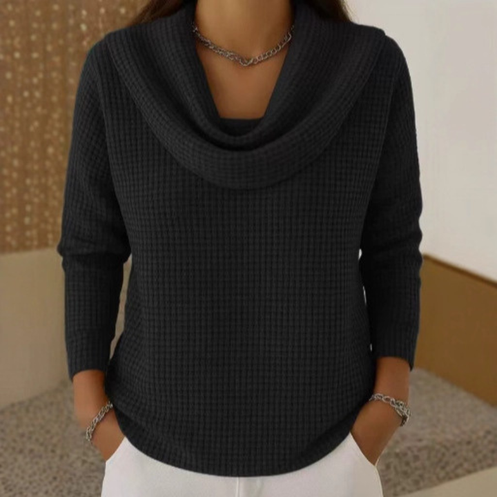 Dahlie - Strukturierter Pullover mit Kragen