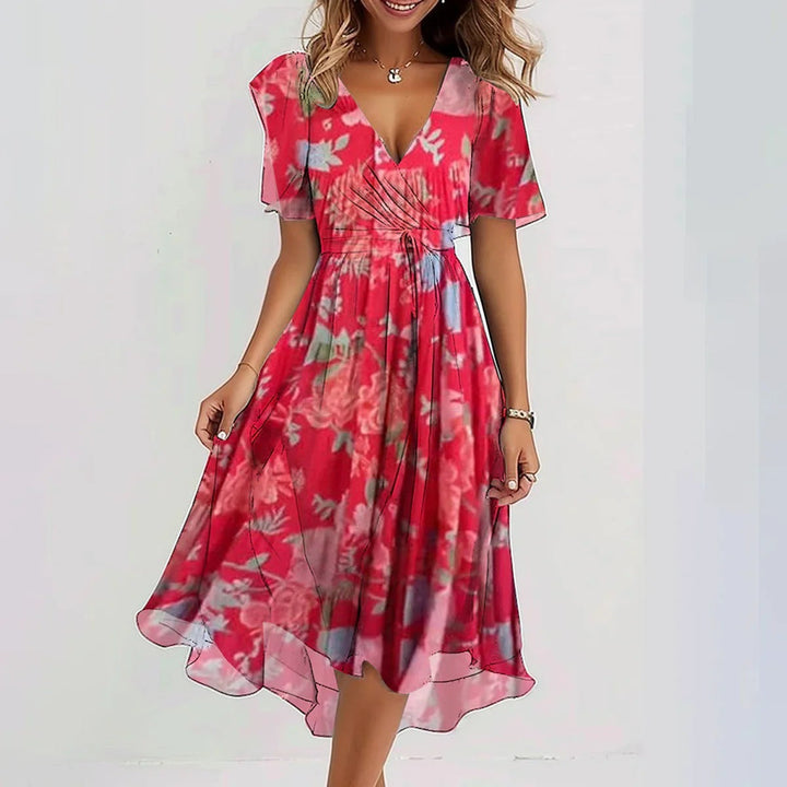 Aubrey™ Elegantes Bedrucktes Kleid