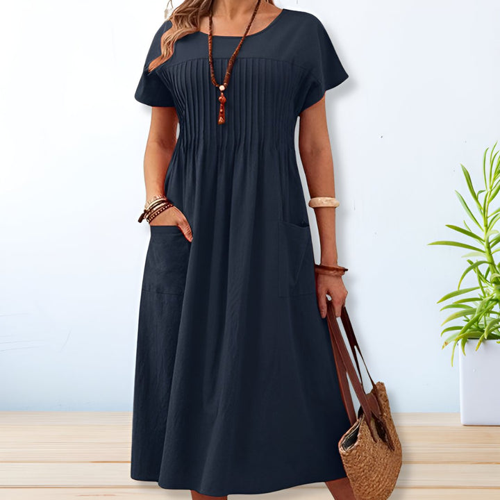 Gigi™ Elegantes Kleid mit Taschen