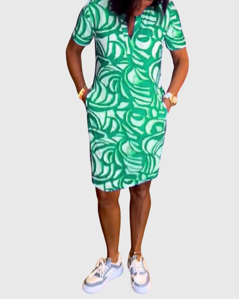 Clara | Figurbetontes Avenue Walk Kleid