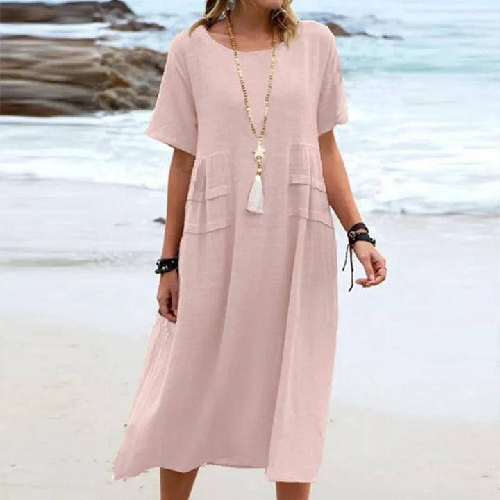 Hannah™ Elegantes Baumwollkleid