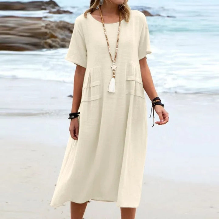 Hannah™ Elegantes Baumwollkleid