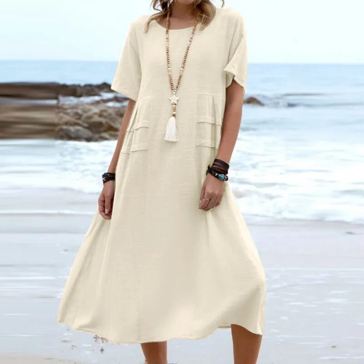 Hannah™ Elegantes Baumwollkleid