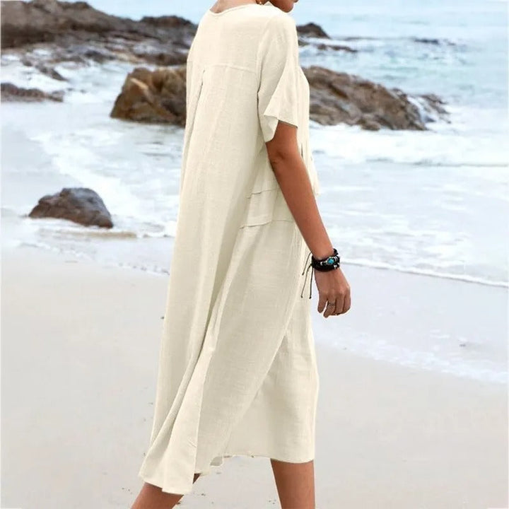 Hannah™ Elegantes Baumwollkleid