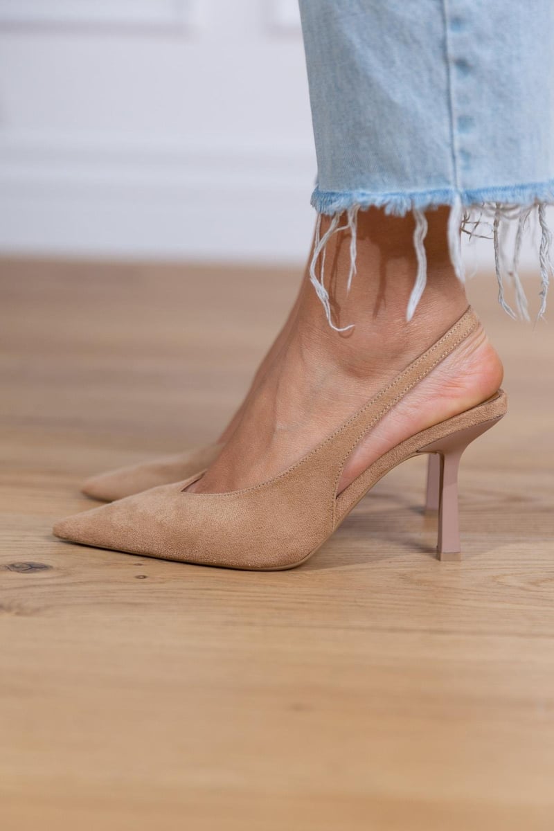 Giselle | Wildleder Slingback-Absätze